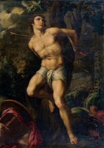 Saint Sebastien Dans Un Paysage Saint Sebastien Dans Un Paysage