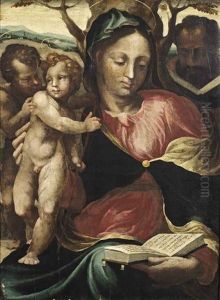 The Madonna And Child With The Infant Saint John The Baptist And Saint Joseph by Sodoma