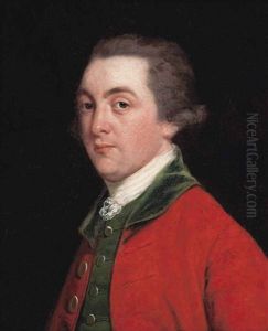 Portrait Of John Fitzpatrick, 2nd Earl Of Upper Ossory (1745-1818), Half-length, In A Red Coat And Green Waistcoat