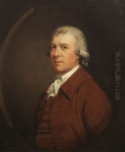 Portrait Of Francis Steward (1743-1798), Mayor Of Weymouth And Melcombe Regis, Half-length, In A Brown Coat, Within A Painted Oval