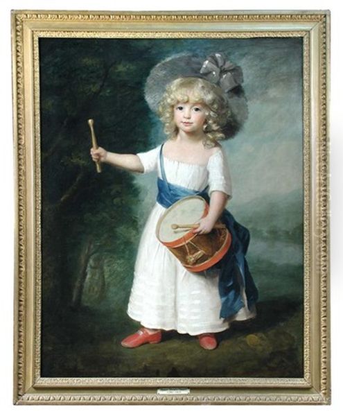 Portrait Of Master Robert Poyntz Wright, Playing A Drum - view 1