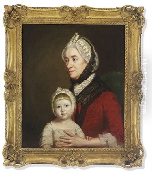 Portrait Of The Hon. Arabella Craven With Her Nurse - view 1