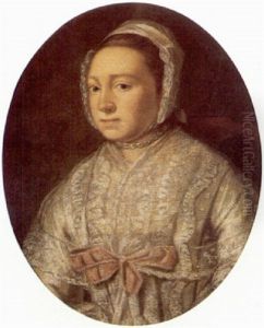 Portrait Of Mrs. Bryer, Nee Beach by Thomas Beach