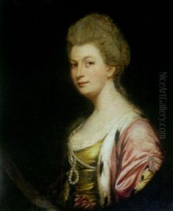 A Portrait Of Jemima Saintsbury, Wife Of Joseph Guerin