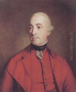 Portrait Of A Gentleman (john Campbell, Fifth Duke Of Argyll?) Wearing A Red Coat And Matching Waistcoat