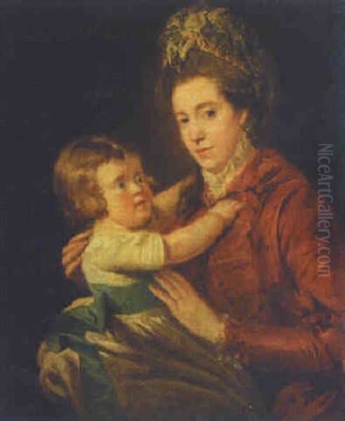 Portrait Of Mrs. Moutray With Her Child - view 1