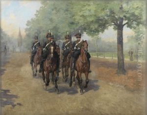 The King's Troop Royal Horse Artillery Parading Through Hyde Park