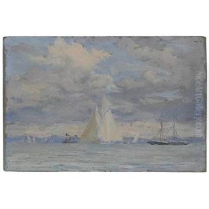 Schooner Yacht Colony Off Larchmont
