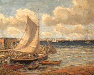 Fishing Boats At Jamestown, Rhode Island Fishing Boats At Jamestown, Rhode Island