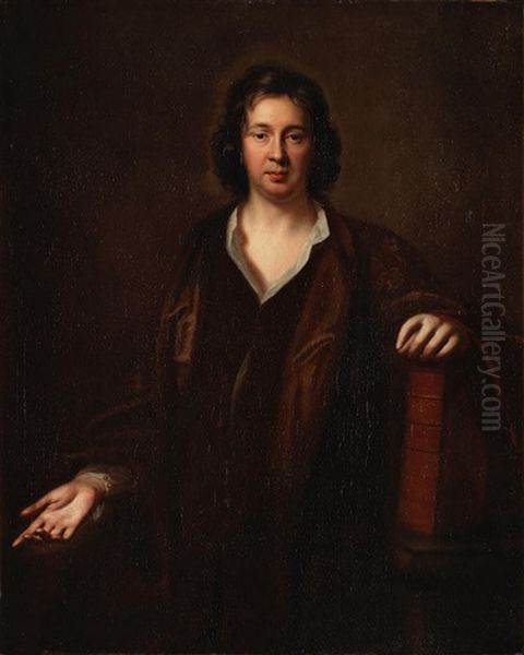 Portrait Of Charles Beale (1632-1705), Half-length, Seated In A Brown Gown - view 1
