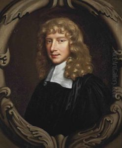 Portrait Of Zachary Craddock (1633-1695), Provost Of Eton (1681-1695), Bust-length, In Academic Robes, In A Sculpted Cartouche