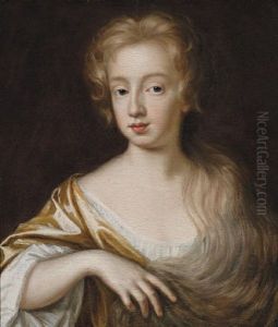 Portrait Of A Young Girl In An Ochre Dress And White Chemise Portrait Of A Young Girl In An Ochre Dress And White Chemise