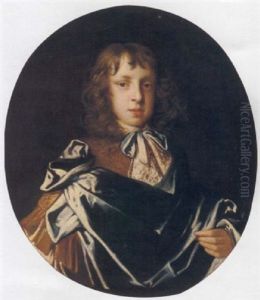 Portrait Of A Boy Wearing A Brown Tunic And Blue Robes Portrait Of A Boy Wearing A Brown Tunic And Blue Robes