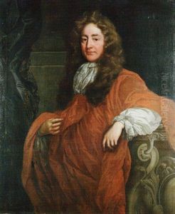 Portrait Of A Gentleman Wearing A Russet Cloak And Lace Cravat by Mary Beale