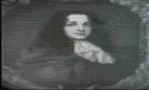 Portrait Of A Young Gentleman, Bust Length, In A Brown Cloak And A Lace Jabot by Mary Beale