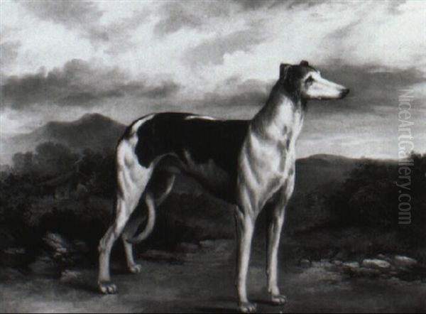 Greyhound In A Landscape - view 1