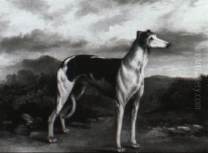 Greyhound In A Landscape by James Henry Beard