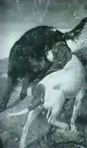 Two Dogs In A Landscape