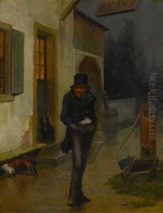 Leaving The Inn by William Holbrook Beard