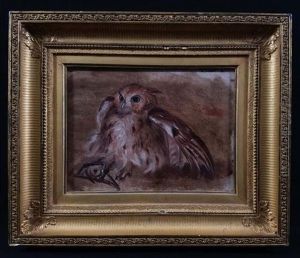 Study Of Trapped Owl by William Holbrook Beard