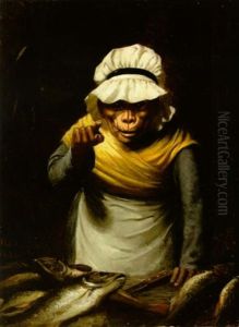 The Fishwife At Work by William Holbrook Beard