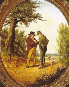 A Meeting On A Country Road by William Holbrook Beard