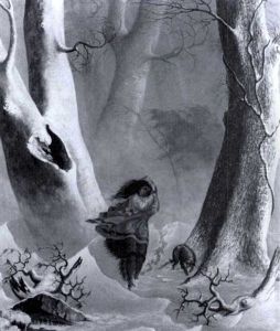 Lost In A Snowstorm by William Holbrook Beard