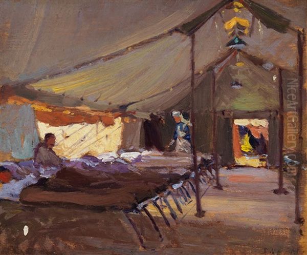 Interior Of A Field Hospital Tent - view 1