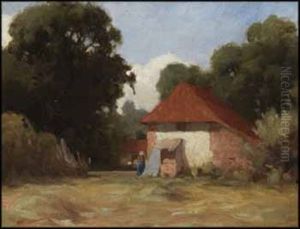 House In The Countryside by John William Beatty
