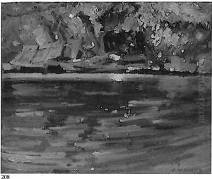 The Boat House - Canoe Lake by John William Beatty