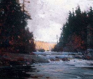 A Rapid, Northern Ontario by John William Beatty