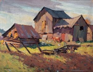Barn At Dusk