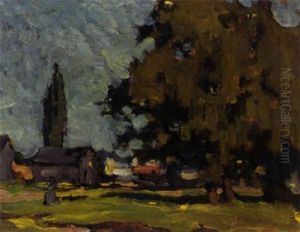 Farm In Summer by John William Beatty