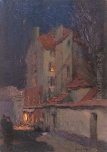 Evening (brittany?) by John William Beatty