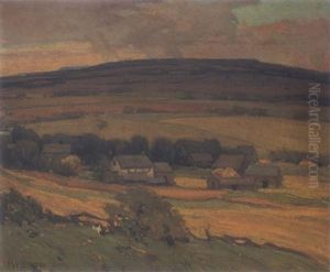 Farmstead With Rolling Hills, Summer