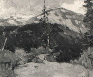 Old Toll Road, Yellowhead Pass, B.c. by John William Beatty