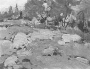 Rocky Landscape by John William Beatty