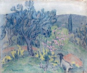 Soir De Printemps A Corfou by Alcide-Marie le Beau