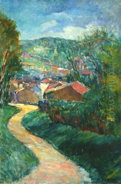 Chemin Sinueux Vers Le Village Provencal - view 1