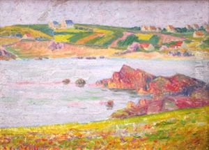 Paysage Marin Du Golfe Du Morbihan by Alcide-Marie le Beau