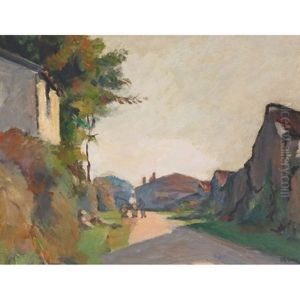 Village En Provence by Henri Beau