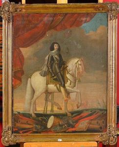 Portrait Equestre De Francois Du Val, Marquis De Fontenay-mareuil (1594-1665) by Charles Beaubrun