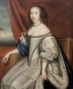 Portrait De Francoise-madeleine D'orleans, Duchesse De Savoie