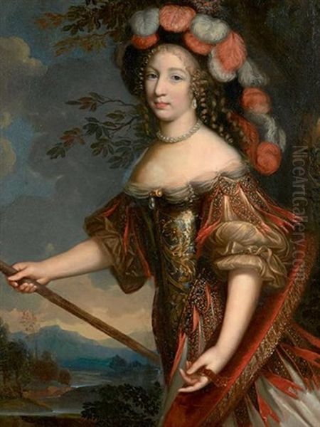 Portrait De Femme En Chasseresse - view 1