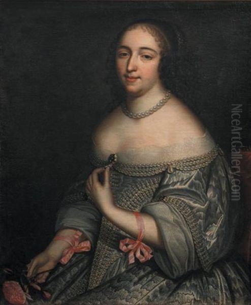 Portrait En Buste D'une Femme De Qualite - view 1