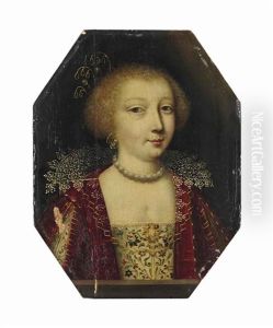 Portrait D'une Jeune Femme En Buste by Charles Beaubrun