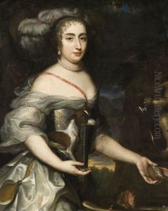 Portrait De La Grande Mademoiselle by Charles Beaubrun