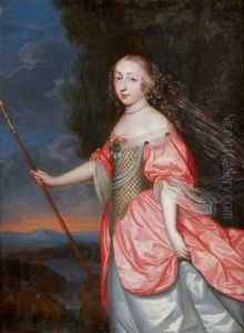 Portrait De Mademoiselle De La Valliere by Charles Beaubrun