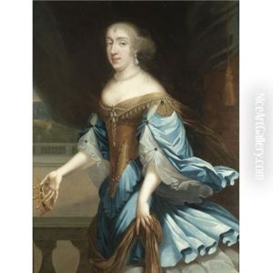 Portrait Of A Lady Holding A Crown thumbnail