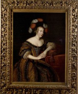 Portrait De Femme Accoudee (collab. W/henri Beaubrun) by Charles Beaubrun